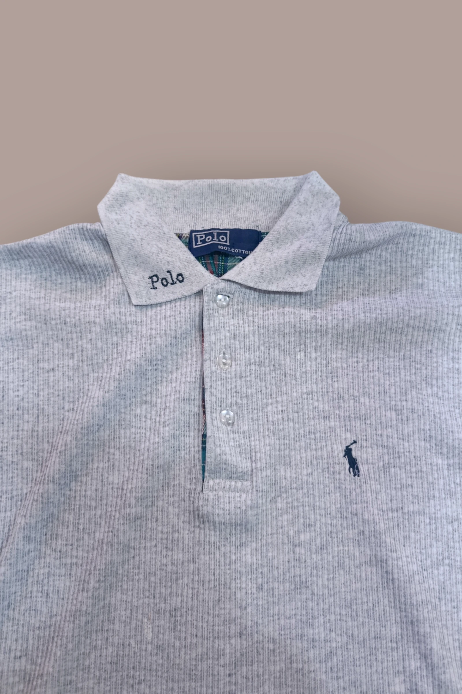 | Polo Ralph Lauren Homem | Cor Cinza | Manga Curta | Tamanho XL | – photo 4